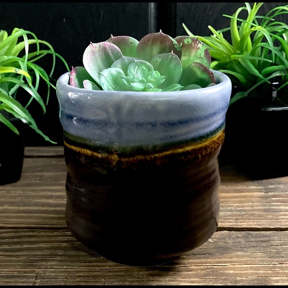 Vintage Studio Art Pottery Handleless Mug - Picture 2 of 8